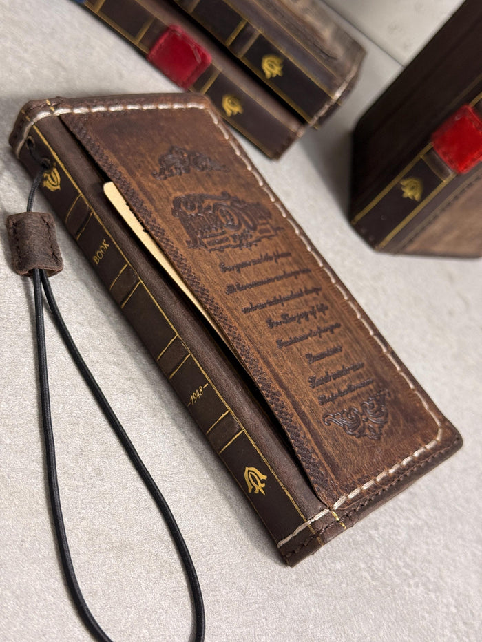 Genuine Leather fo OnePlus 15 12 12R Case Wallet Handmade Wireless Luxury oiled Ar