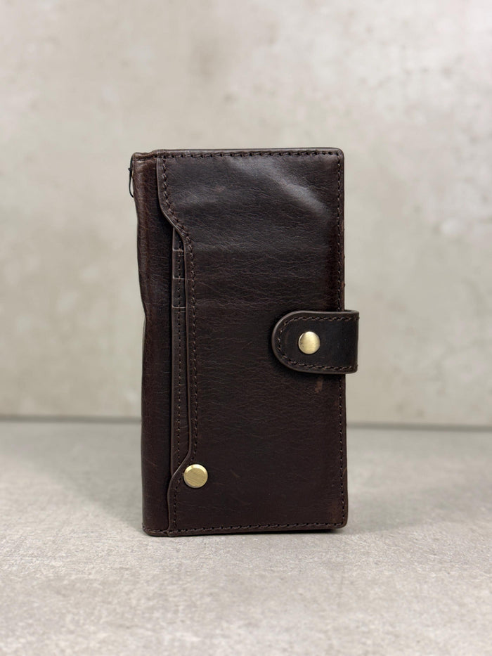 Genuine Leather fo OnePlus 15 12 12R Case Wallet Handmade Wireless Luxury oiled Ar