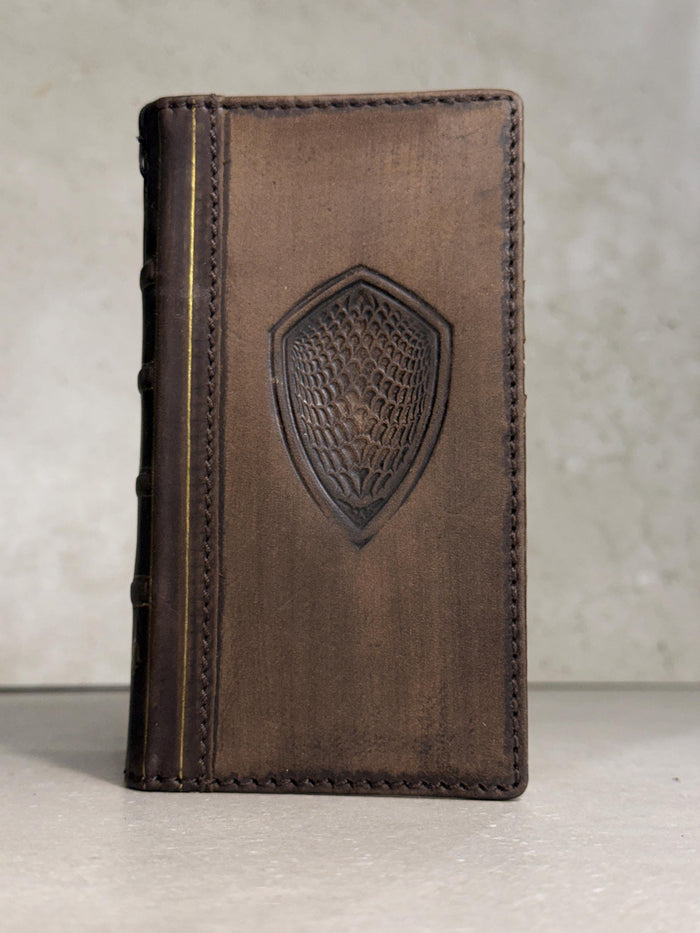 Genuine Leather fo OnePlus 15 12 12R Case Wallet Handmade Wireless Luxury oiled Ar