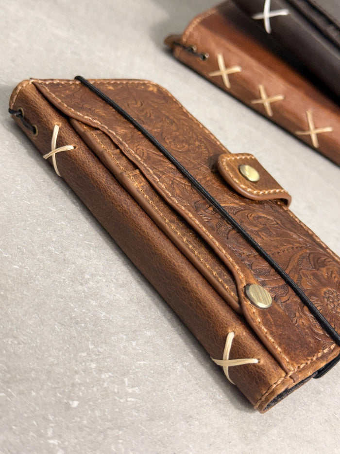 Genuine Leather fo OnePlus 15 12 12R Case Wallet Handmade Wireless Luxury oiled Ar