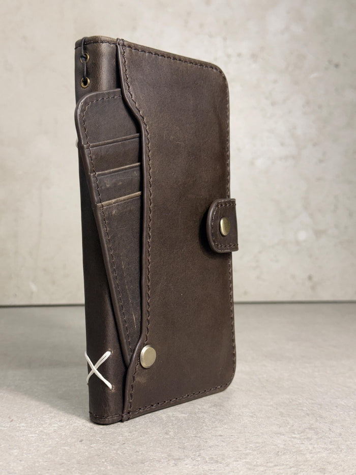 Genuine Leather fo OnePlus 15 12 12R Case Wallet Handmade Wireless Luxury oiled Ar
