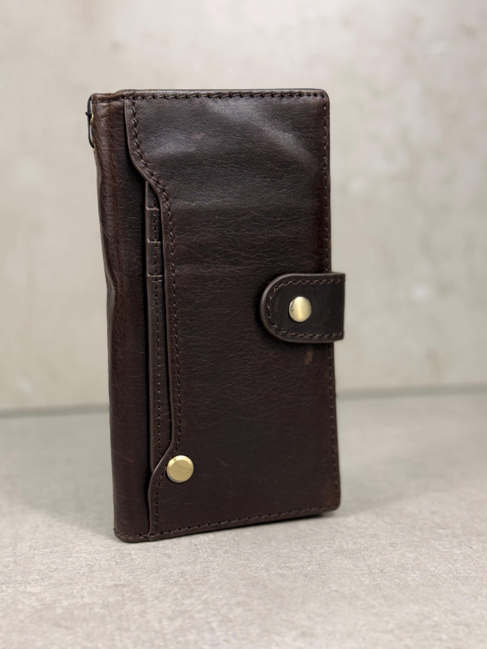 Genuine Leather fo OnePlus 15 12 12R Case Wallet Handmade Wireless Luxury oiled Ar