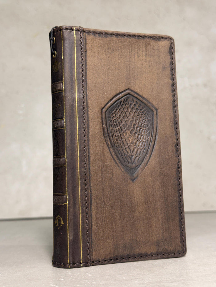 Genuine Leather fo OnePlus 15 12 12R Case Wallet Handmade Wireless Luxury oiled Ar