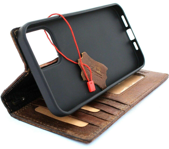 Genuine Leather fo OnePlus 6 8 9 PRO Case Wallet Handmade Wireless Luxury