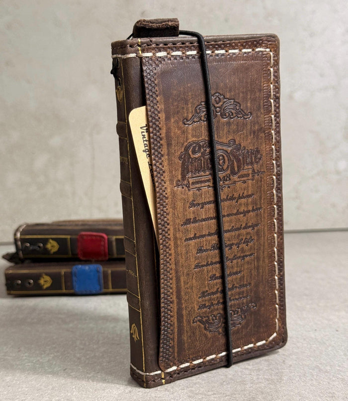 Genuine Leather fo OnePlus Open Case Wallet Handmade Wireless Luxury  Davidov Art