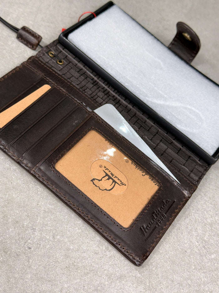 Genuine Leather fo OnePlus Open Case Wallet Handmade Wireless Luxury  Davidov Art
