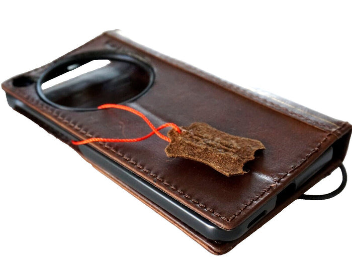 Genuine Leather fo OnePlus Open Case Wallet Handmade Wireless Luxury  Davidov Art