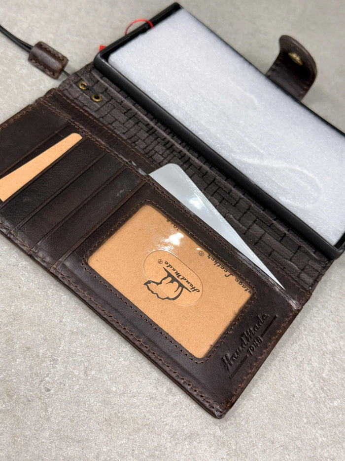 Genuine Leather fo OnePlus Open Case Wallet Handmade Wireless Luxury  Davidov Art