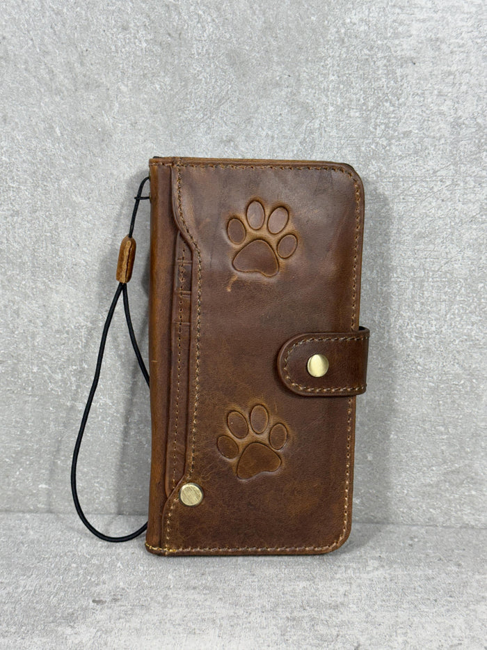 Genuine Leather fo OnePlus Open Case Wallet Handmade Wireless Luxury  Davidov Art