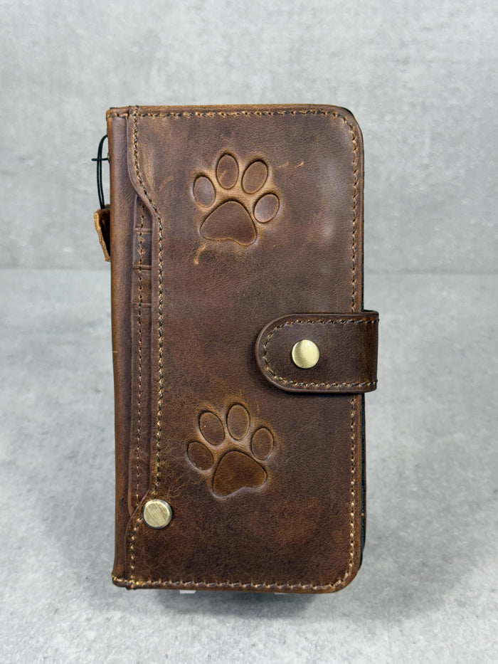 Genuine Leather fo OnePlus Open Case Wallet Handmade Wireless Luxury  Davidov Art