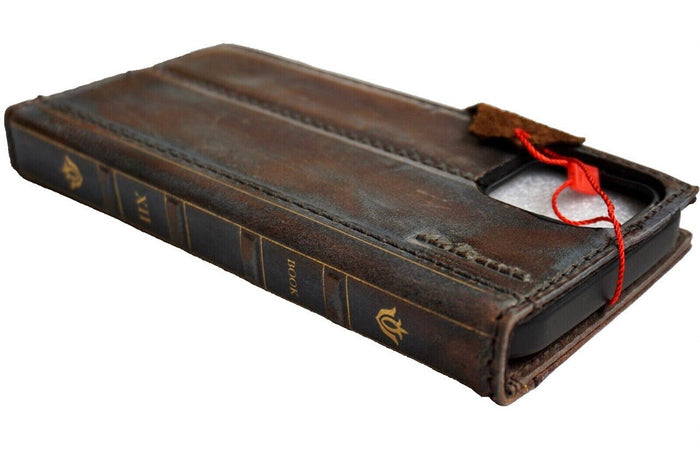 Genuine Leather fo OnePlus Open Case Wallet Handmade Wireless Luxury oiled Ar