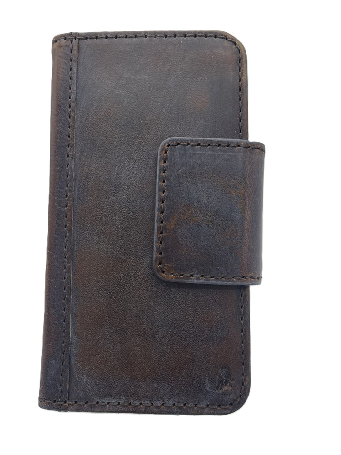 Genuine Leather fo OnePlus Open Case Wallet Handmade Wireless Luxury oiled Art Davidov