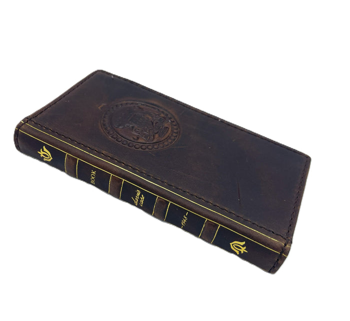 Genuine Leather fo OnePlus Open Case Wallet Handmade Wireless Luxury oiled Art