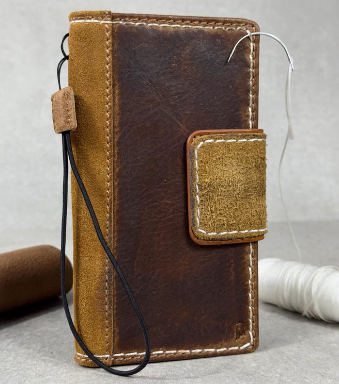 Genuine Leather fo OnePlus Open Case Wallet Handmade Wireless Luxury