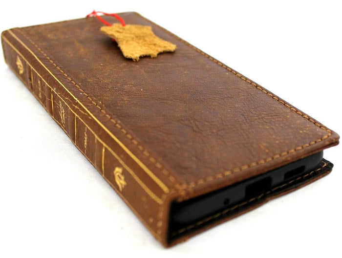 Genuine Leather fo OnePlus Open Case Wallet Handmade Wireless Luxury