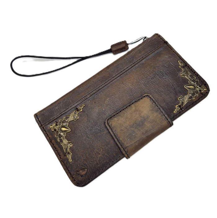 Genuine Leather fo OnePlus Open Case Wallet Handmade Wireless Luxury