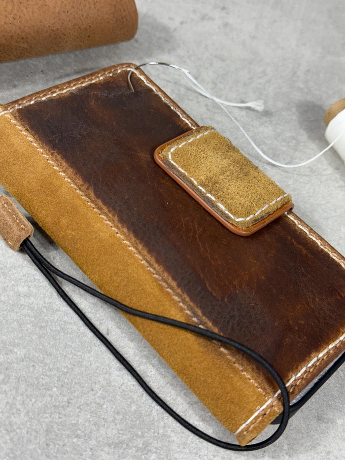 Genuine Leather fo OnePlus Open Case Wallet Handmade Wireless Luxury