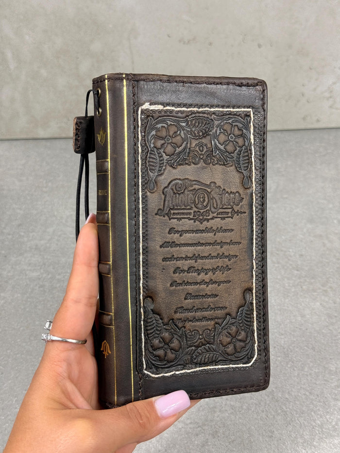 Genuine Leather fo OnePlus Open Case Wallet Handmade Wireless Luxury