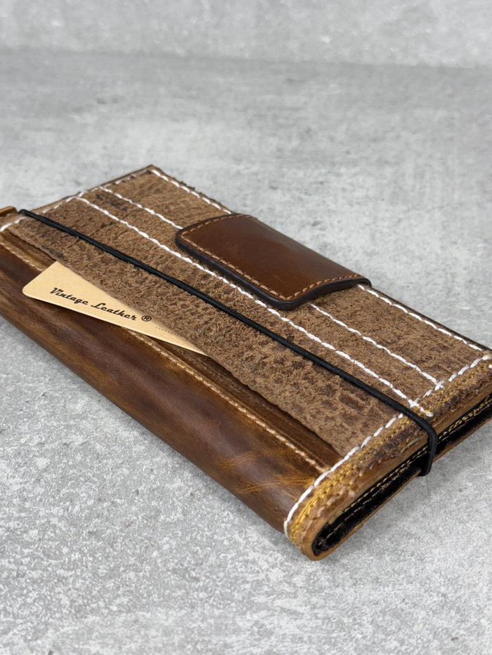 Genuine Leather fo OnePlus Open Case Wallet Handmade Wireless Luxury