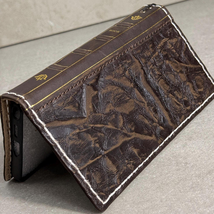 Genuine Leather fo OnePlus Open Case Wallet Handmade Wireless Luxury