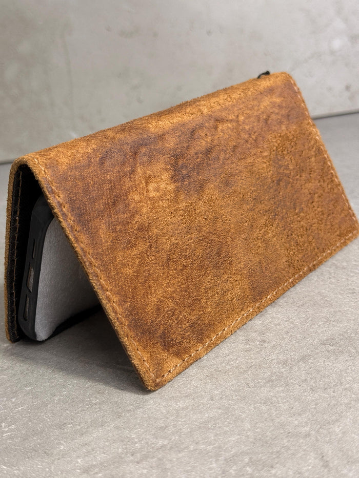 Genuine Leather fo OnePlus Open Case Wallet Handmade Wireless Luxury