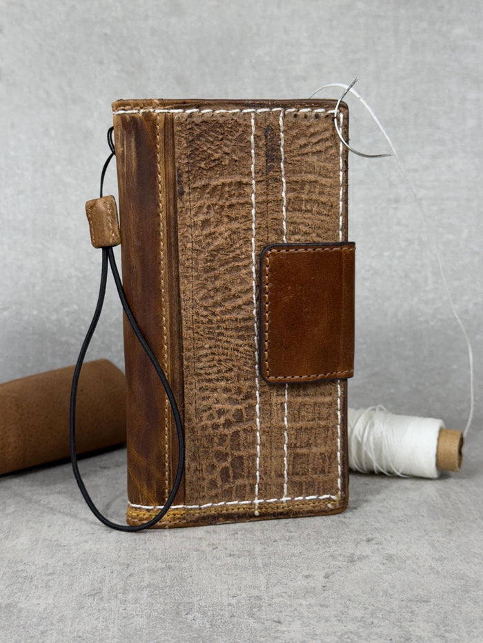 Genuine Leather fo OnePlus Open Case Wallet Handmade Wireless Luxury