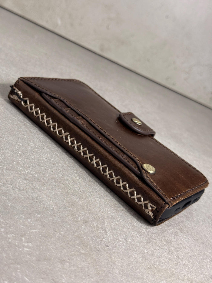 Genuine Leather fo OnePlus Open Case Wallet Handmade Wireless Luxury