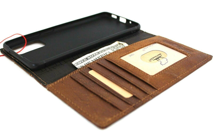 Genuine Leather fo OnePlus Open Case Wallet Handmade Wireless Luxury