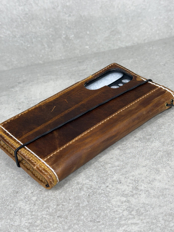 Genuine Leather fo OnePlus Open Case Wallet Handmade Wireless Luxury