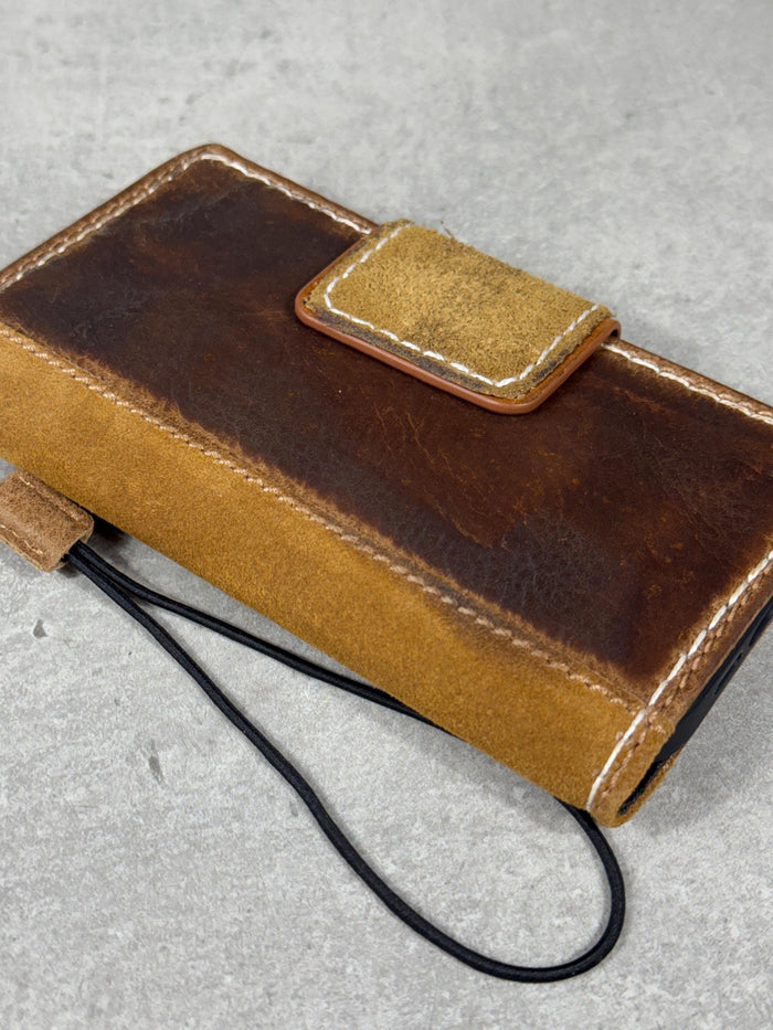 Genuine Leather fo OnePlus Open Case Wallet Handmade Wireless Luxury