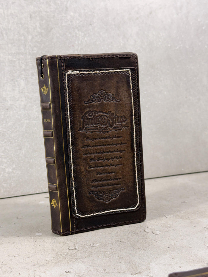 Genuine Leather fo OnePlus Open cover Wallet Handmade Wireless Luxury Hand sewing