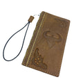 Genuine Leather fo OnePlus Oppo Find N3 Case Wallet Handmade Wireless Luxury oiled Art