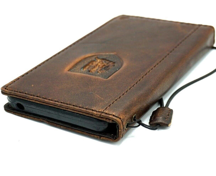 Genuine Leather Galaxy Phone Case: Art Wallet Book Cover