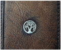 Genuine Leather Galaxy Phone Case: Tree of Life Art Wallet Book