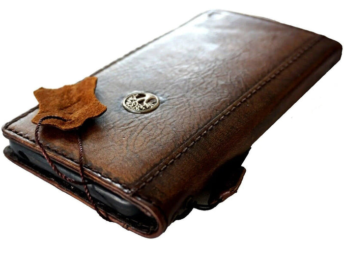 Genuine Leather Galaxy Phone Case: Tree of Life Art Wallet Book