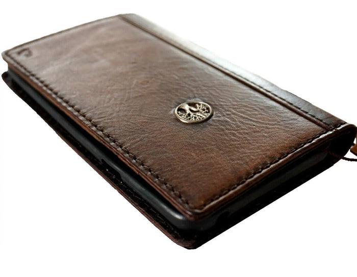 Genuine Leather Galaxy Phone Case: Tree of Life Art Wallet Book