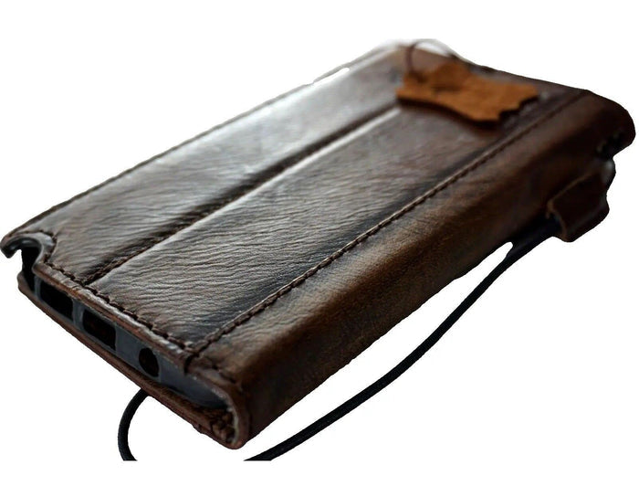 Genuine Leather Galaxy Phone Case: Tree of Life Art Wallet Book