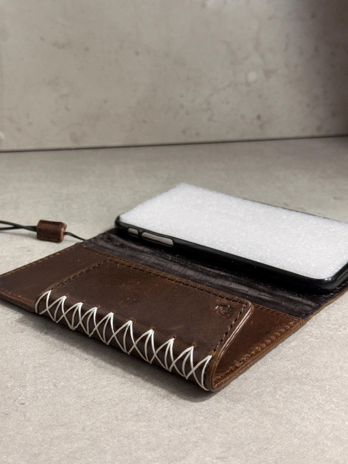Genuine Leather Galaxy S22 S23 S24 Ultra Wallet Case: Red Heart
