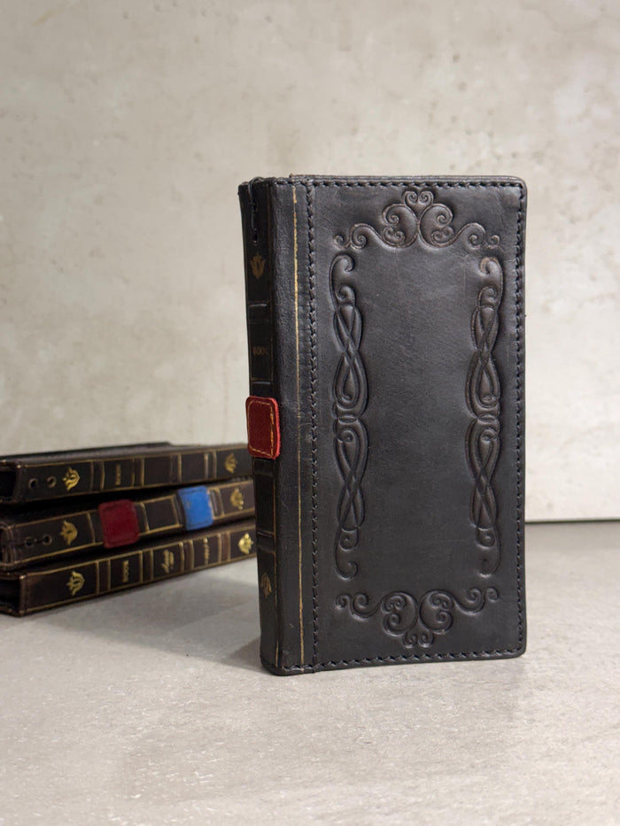 Genuine Leather Google Pixel Wallet Case: Vintage Design