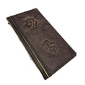 Genuine Leather Google Pixel Wallet Case: Vintage Hamsa Art Design