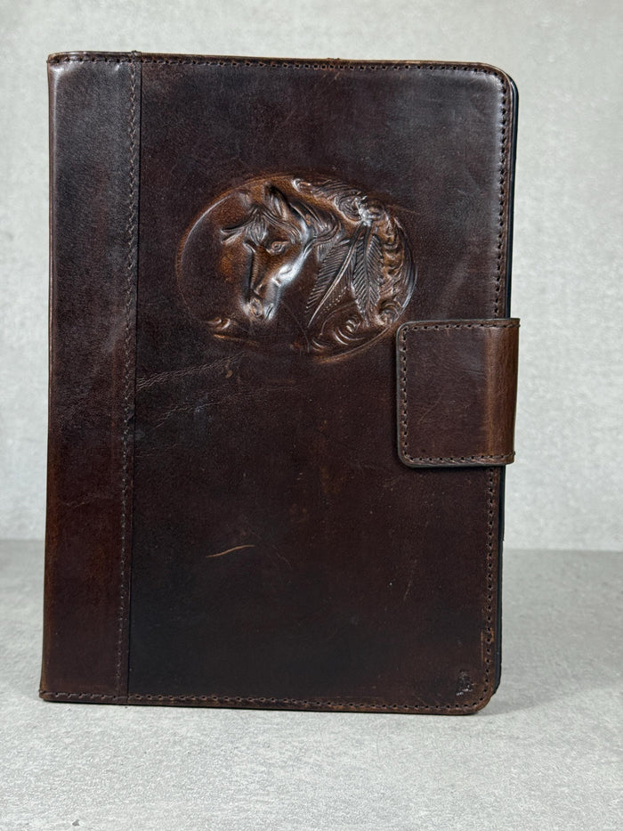 Genuine Leather iPad Pro Case: Slim Magnetic Brown Cover with Card Slots