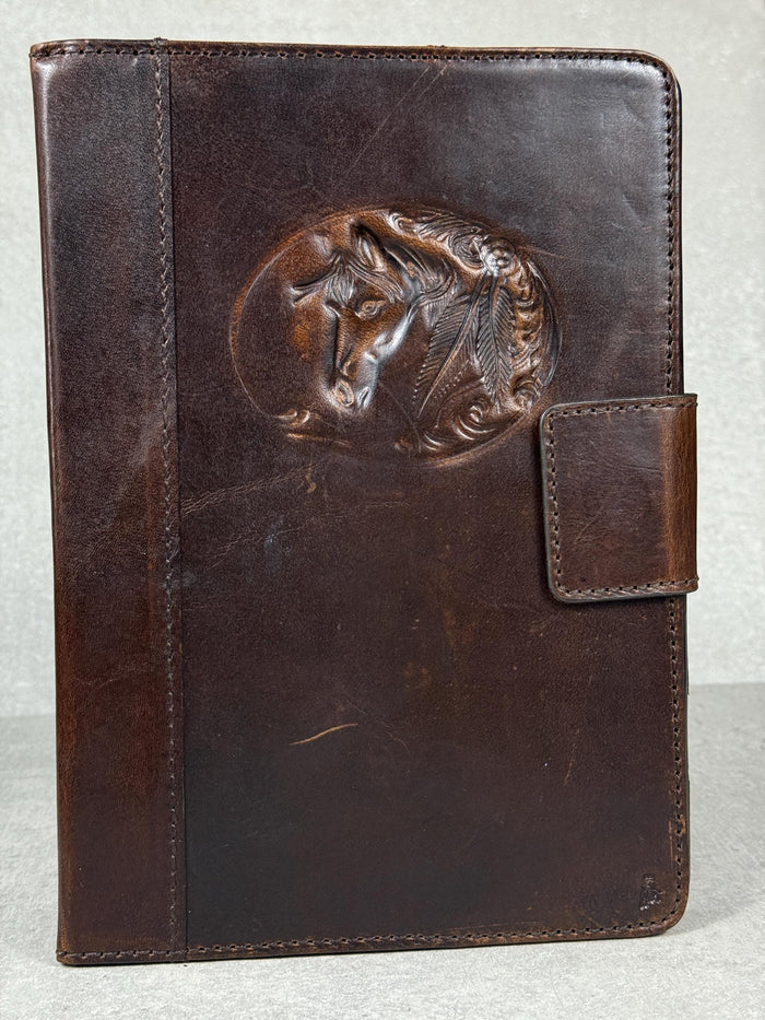 Genuine Leather iPad Pro Case: Slim Magnetic Brown Cover with Card Slots