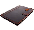 Genuine Leather iPad Pro/Air Case: Magnetic, Credit Card Slots