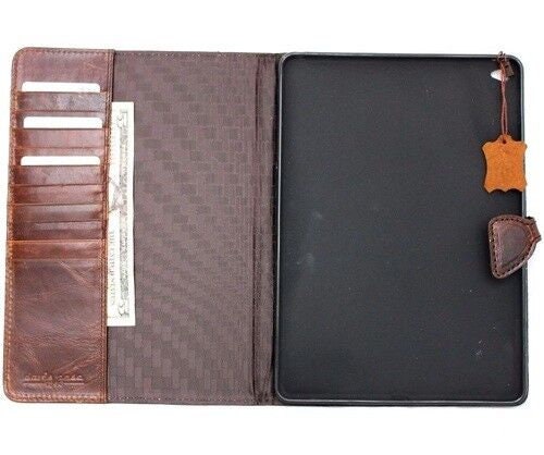 Genuine Leather iPad Pro/Air Case: Magnetic, Credit Card Slots
