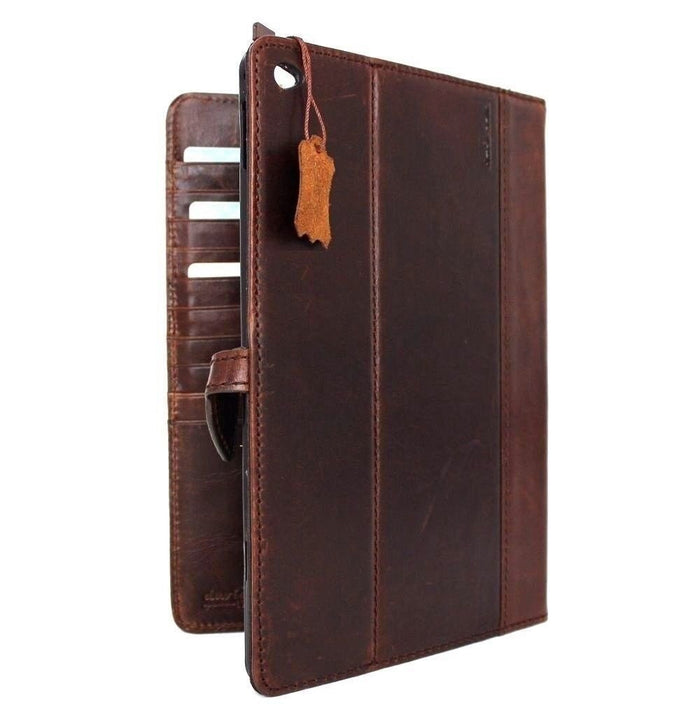 Genuine Leather iPad Pro/Air Case: Magnetic, Credit Card Slots