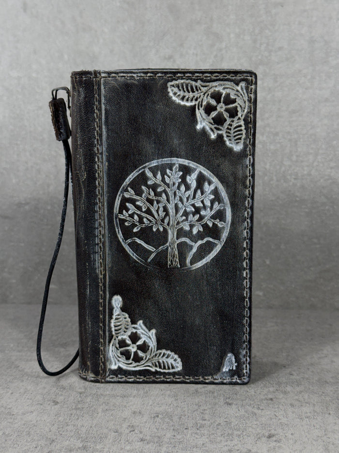 Genuine Leather iPhone Wallet Case: Credit Card Slots