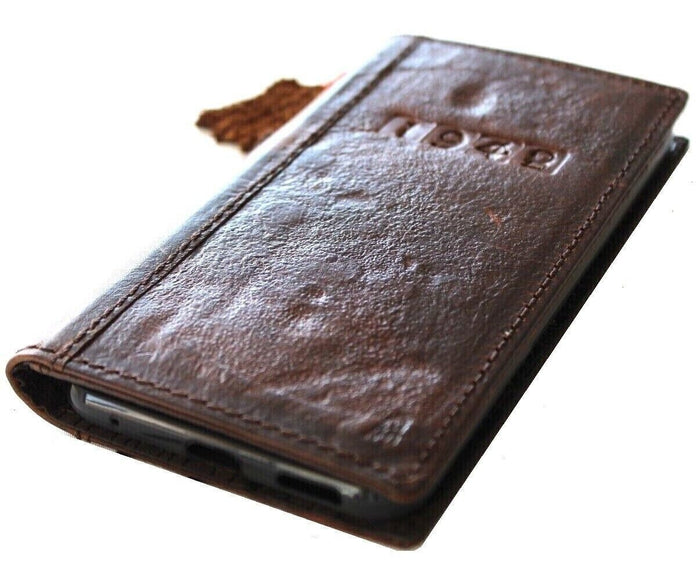 Genuine Leather iPhone Wallet Case: Personalized Year Stamp