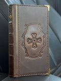 Genuine Leather Wallet Case For Galaxy S21-S26 Ultra, Card Slots (Book Design)