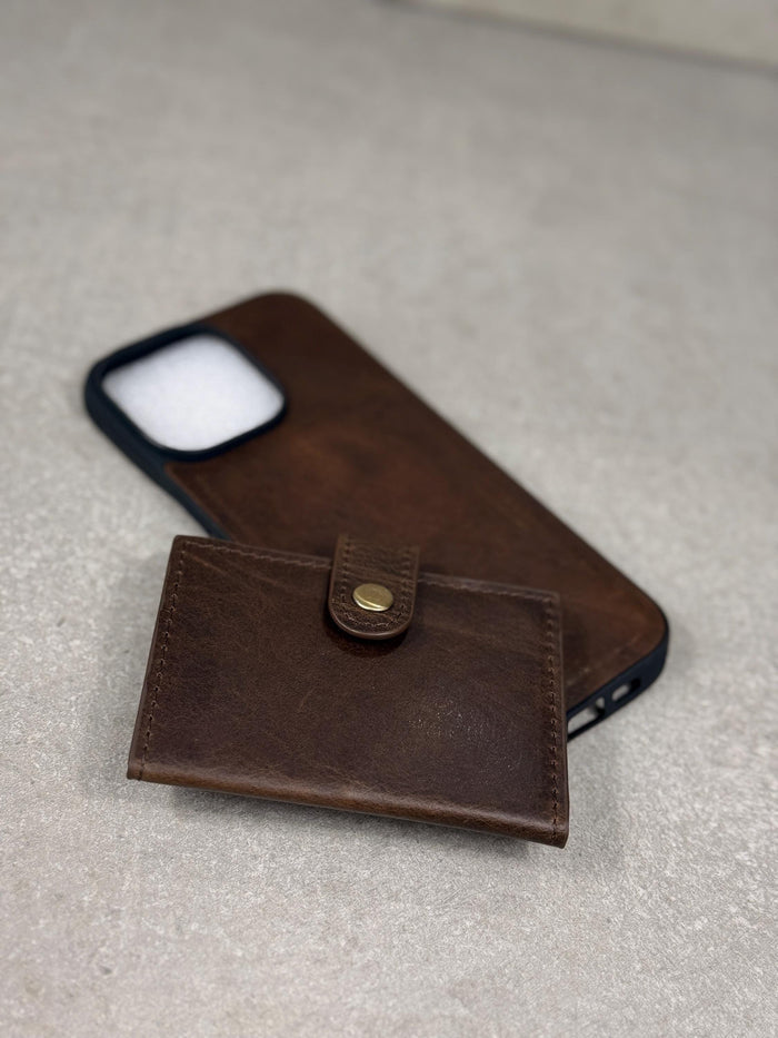 Genuine Leather Wallet Case For Galaxy S21-S26 Ultra, Card Slots (Book Design)