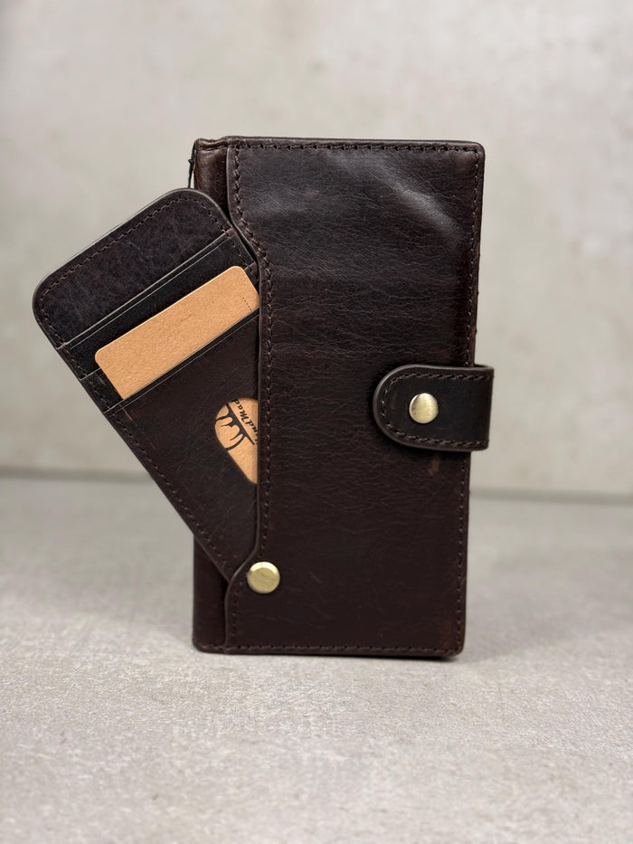 Genuine Leather Wallet Case For Galaxy S21-S26 Ultra, Card Slots Book Design
